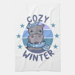 Linge De Cuisine Cosy Winter Cute Animal