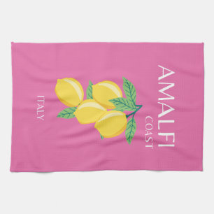 Linge De Cuisine Côte amalfitaine, Italie, Art Voyage, Rose, Preppy