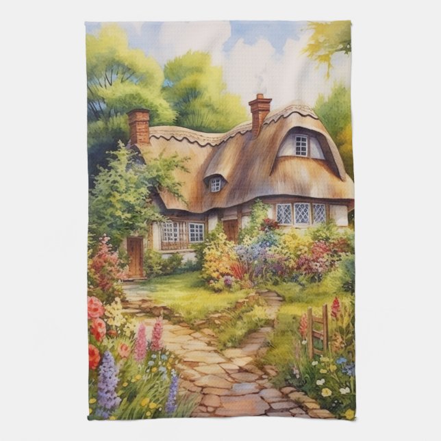 Linge De Cuisine Cottage Anglais (Vertical)