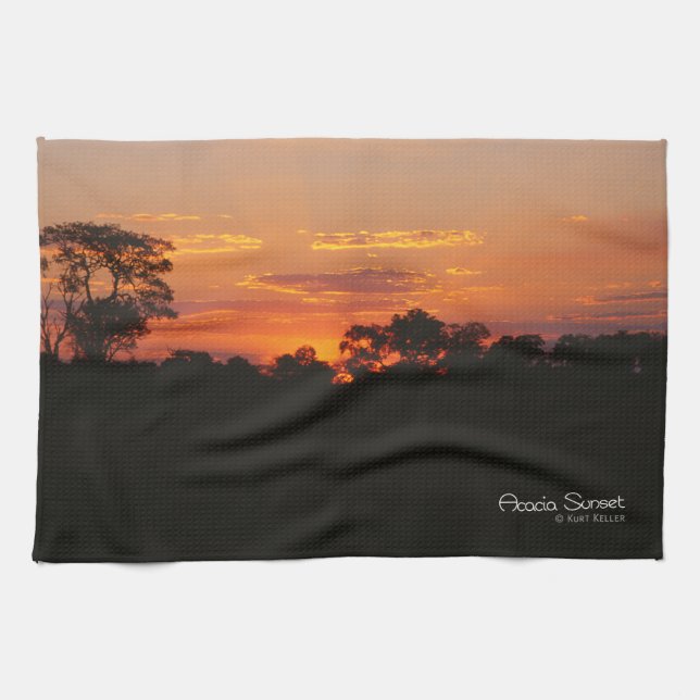 Linge De Cuisine Coucher de soleil Acacia (Horizontal)