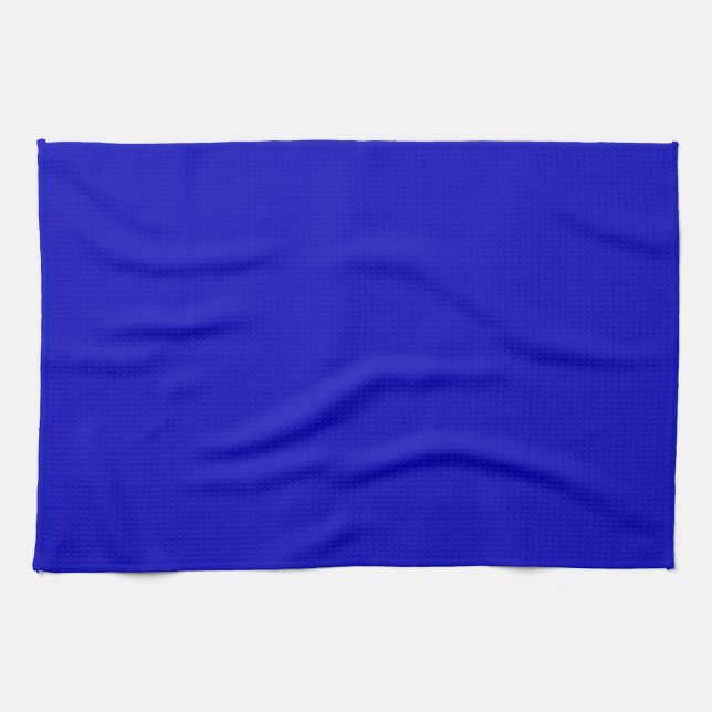 Linge De Cuisine Couleur solide Cobalt bleu (Horizontal)