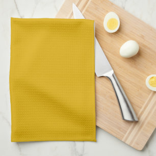 Linge De Cuisine Couleur solide jaune moutarde
