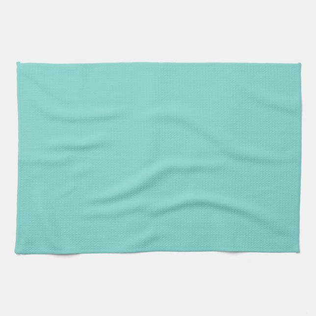 Linge De Cuisine Couleur solide : Turquoise Aqua (Horizontal)