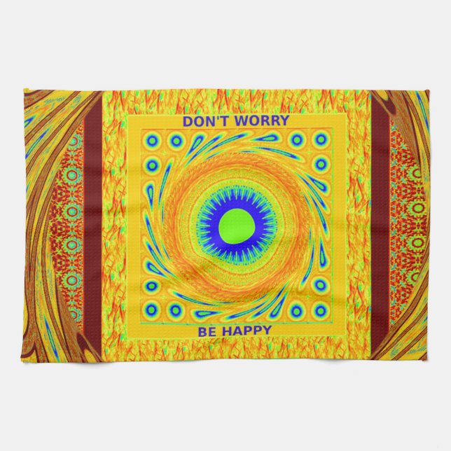 Linge De Cuisine Couleur traditionnelle rouge or (Horizontal)