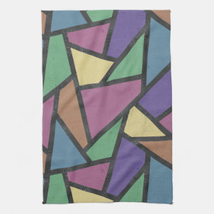 Linge De Cuisine Couleurs arc-en-ciel en mosaïque motif