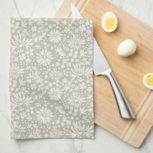 Linge De Cuisine Couleurs neutres floral dizzy