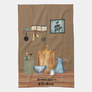 Linge De Cuisine Country Rustic Farmhouse Cuisine personnalisée