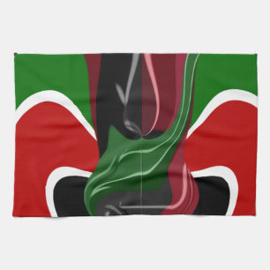 Linge De Cuisine Coupe de café Kenya Drapeau Hakuna Matata