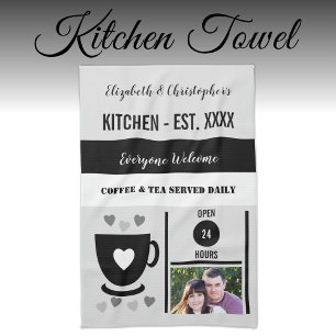 Linge De Cuisine Couple cuisine est date café photo noir