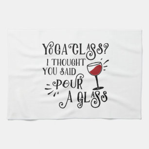 Linge De Cuisine Cours de Yoga ? Versez un Verre