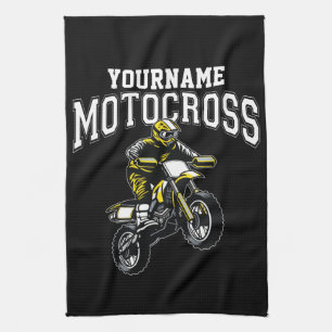 Linge De Cuisine Course Motocross Dirt Bike Rider personnalisée