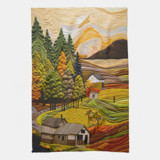 Linge De Cuisine Courtepoint de ferme