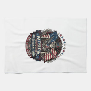 Linge De Cuisine Cowboy squelette patriotique Squelette patriote so