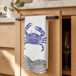 Linge De Cuisine Crabe Bleu Côté – Minimaliste Nautique