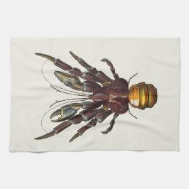 Linge De Cuisine Crabe coco géant - Illustration Vintage