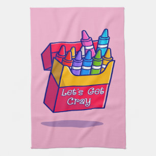Linge De Cuisine Crayons colorés Allons chercher Cray