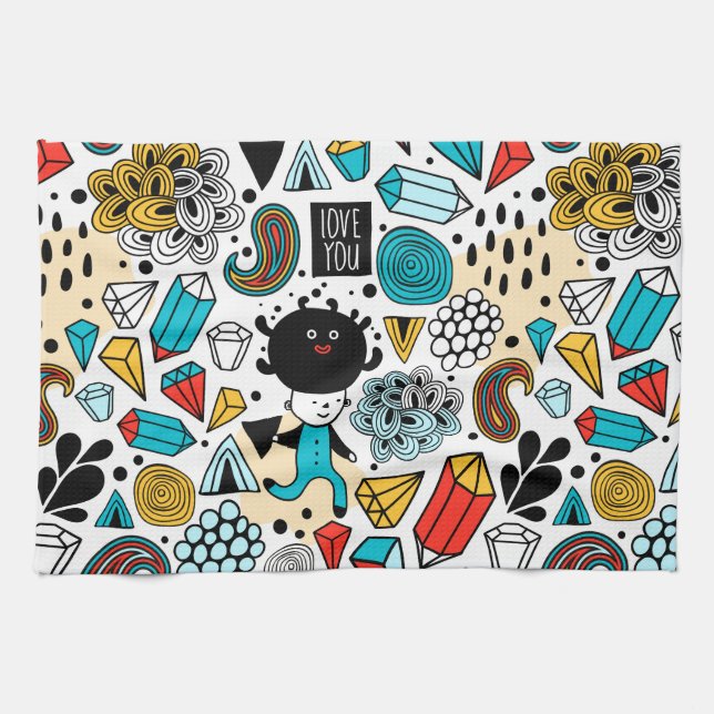 Linge De Cuisine Crazy head (Horizontal)