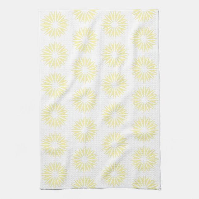 Linge De Cuisine Cream Modern Sunbursts (Vertical)