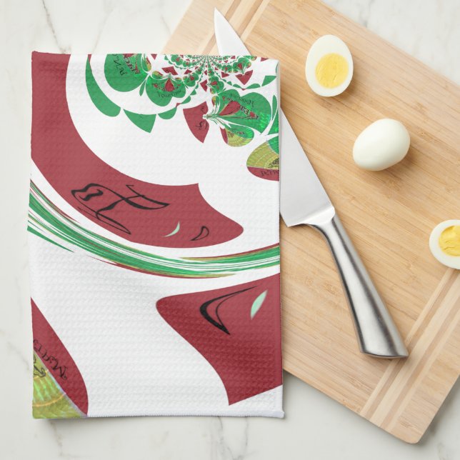 Linge De Cuisine Créez votre propre J'aime Belle Ethiopie (Quart Plié)