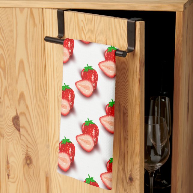 Linge De Cuisine Créez votre propre Modèle de fraises design modern (Pliage en tiers)