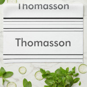 Linge De Cuisine Créez votre propre monogramme minimaliste personna