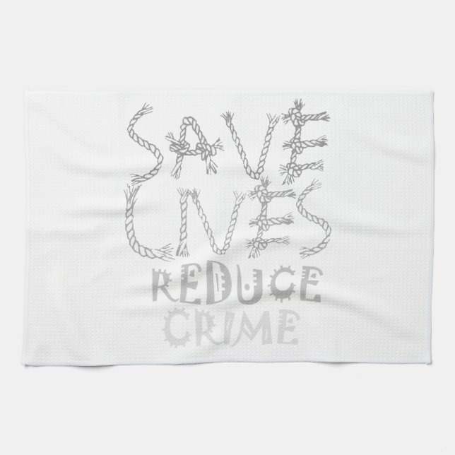 Linge De Cuisine Créez votre propre réduction du crime Sauvez des v (Horizontal)