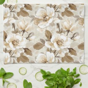 Linge De Cuisine Crème de cacao café Floral