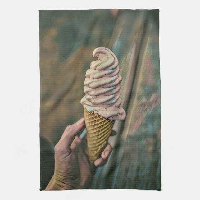 Linge De Cuisine crème glacée froide cool (Vertical)