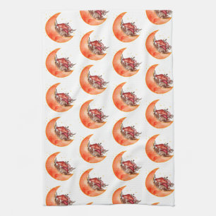 Linge De Cuisine Crescent Moon Champignons Cottagecore Mycologie de