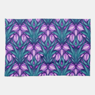 Linge De Cuisine Crocus printaniers