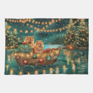 Linge De Cuisine Croisière festive de Noël du Chow Chow