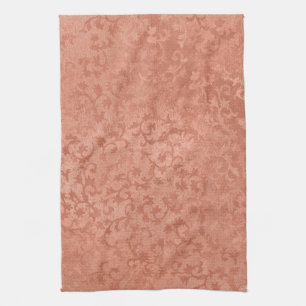 Linge De Cuisine Cru de relief par Faux rose d'or botanique