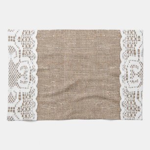 Linge De Cuisine Cru, dentelle, toile de jute, grunge, victorian,