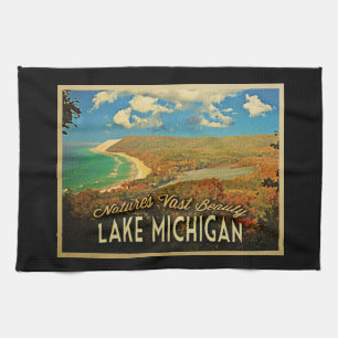Linge De Cuisine Cru du lac Michigan