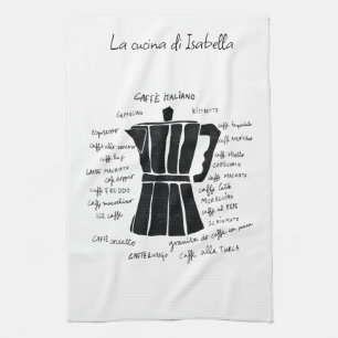 Linge De Cuisine Cuisine art Italien Espresso café espresso