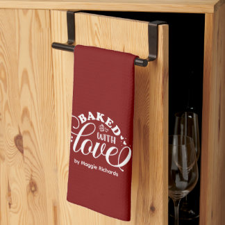 Linge De Cuisine Cuisine customisée avec amour Cuisine rouge Towe