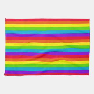 Linge De Cuisine Cuisine d'arc-en-ciel/serviette de main rayées