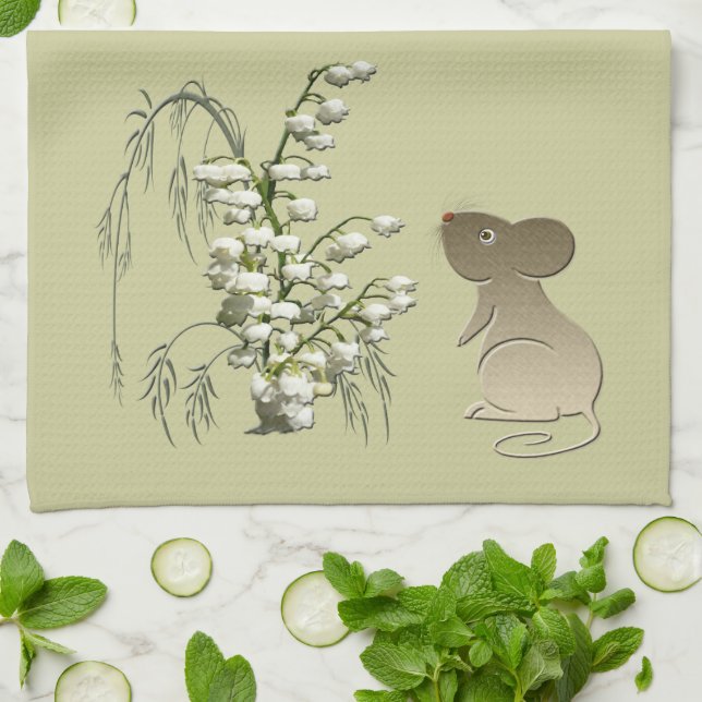 Linge De Cuisine Cuisine de MoJo d'Américain du muguet et de souris (Plié)
