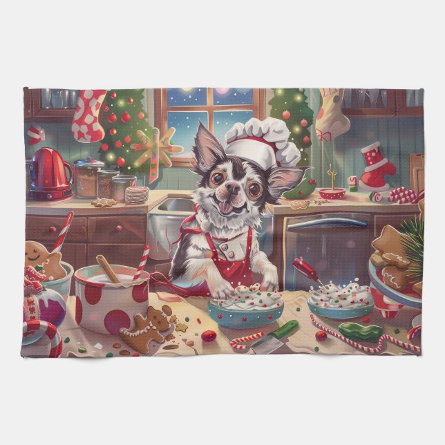 Linge De Cuisine Cuisine de Noël Chinoise : Noël Festif (Horizontal)