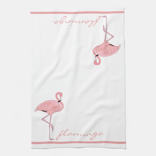 Linge De Cuisine Cuisine Flamant rose rose (Vertical)