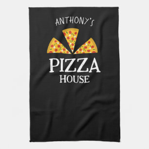 Linge De Cuisine Cuisine italienne nom personnalisé pizza maison pi