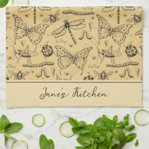 Linge De Cuisine Cuisine moderne moutarde jaune Chef's Insect