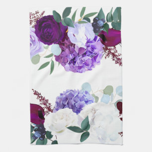Linge De Cuisine Cuisine personnalisée Lavande Hibiscus sur