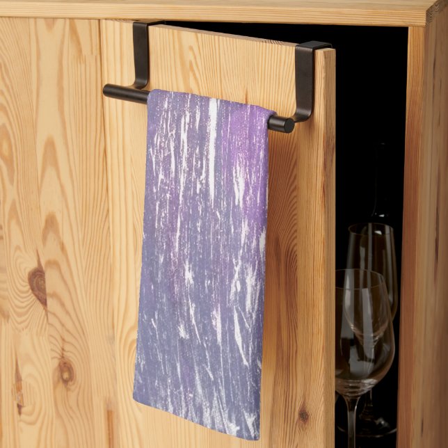 Linge De Cuisine Cuisine Plum | Pinceau d'argent violet (Pliage en tiers)