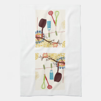 Linge De Cuisine Cuisine toscane - ustensiles sur floral