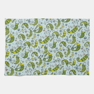 Linge De Cuisine Cuisinière Chameleon Reptile Joli Lézard