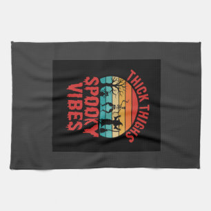 Linge De Cuisine Cuisses Épaisses Halloween Vibes Squelettiques