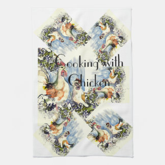 Linge De Cuisine Cuisson avec le poulet