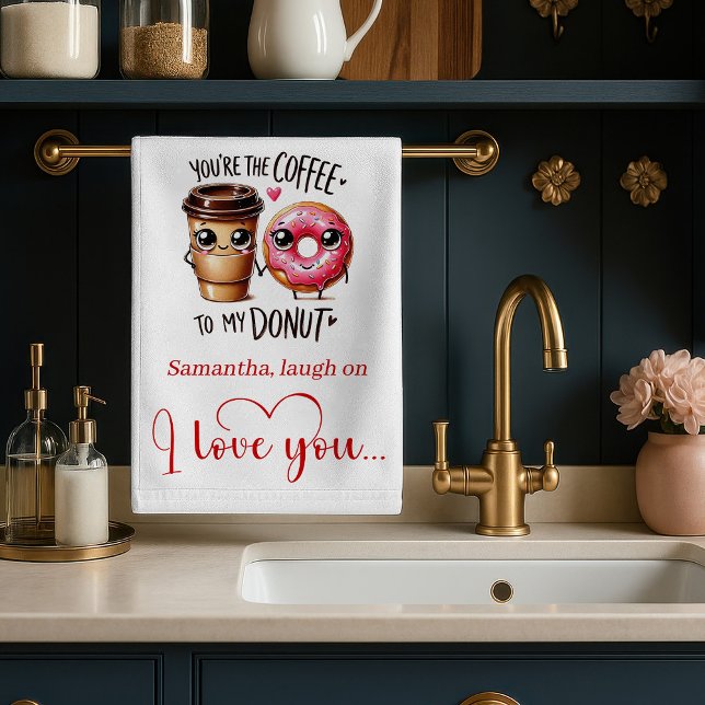 Linge De Cuisine Custom Name Gift for Girlfriend Valentine Towel (Custom Name Gift for Girlfriend Valentine Towel)