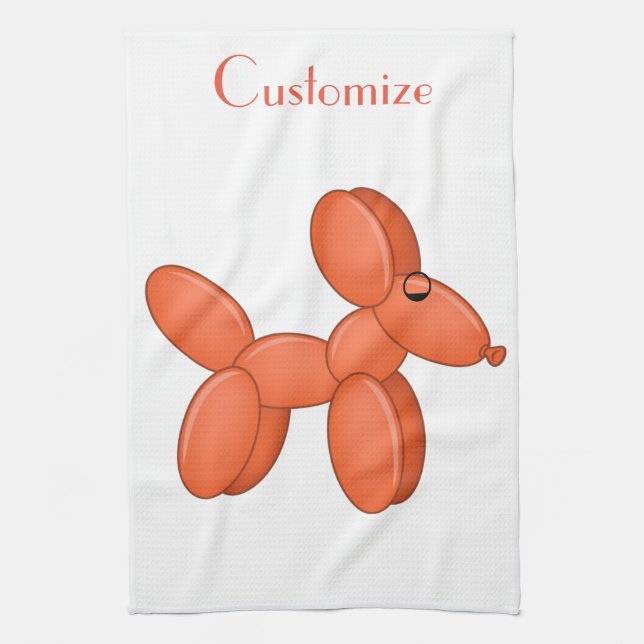 Linge De Cuisine Cute Balloon Chien Thunder_Cove (Vertical)